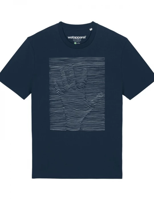 Foto van product Watapparel Shirt donkerblauw / wit
