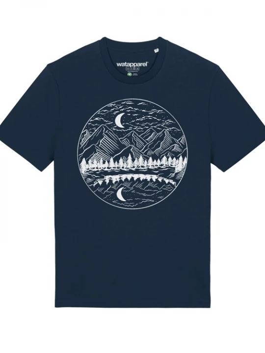 Foto van product Watapparel Shirt donkerblauw / wit