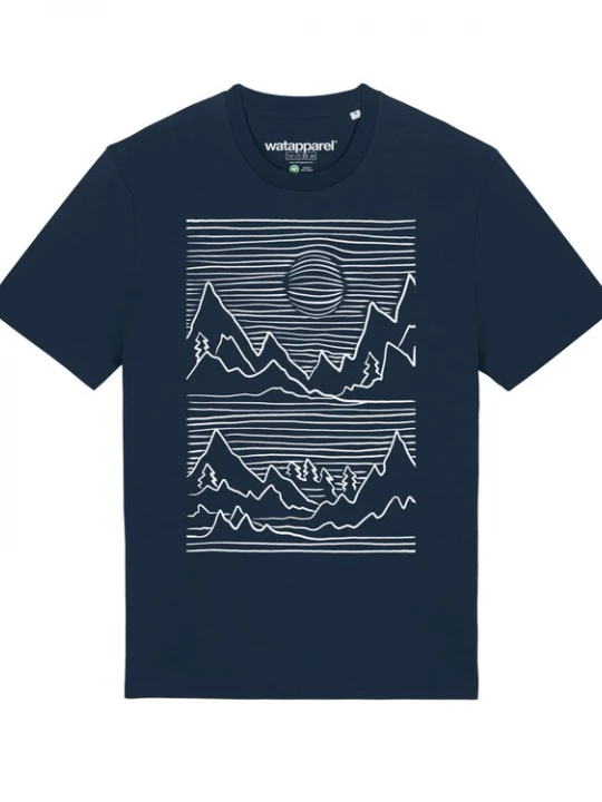 Foto van product Watapparel Shirt donkerblauw / wit