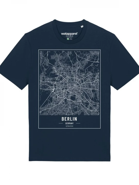 Foto van product Watapparel Shirt donkerblauw / wit