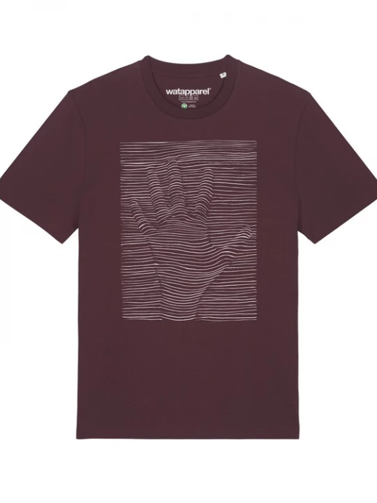Foto van product Watapparel Shirt donkerrood / wit
