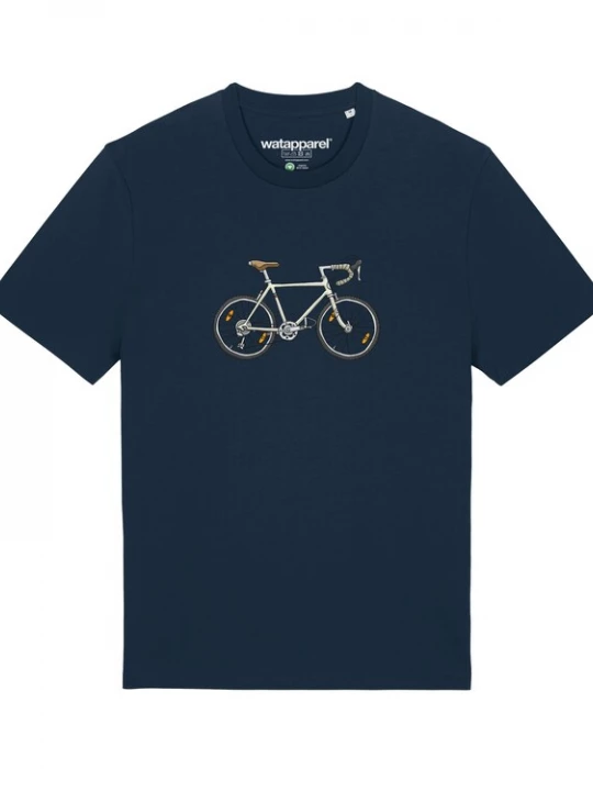 Foto van product Watapparel Shirt ' Doodle Bike ' donkerblauw / gemengde kleuren