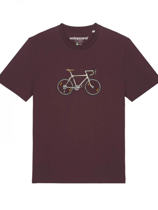 Foto van product Watapparel Shirt ' Doodle Bike ' gemengde kleuren / donkerrood