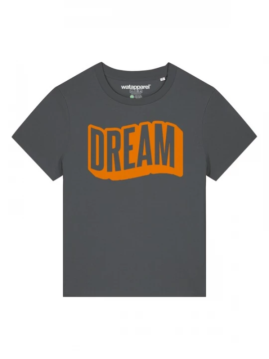 Foto van product Watapparel Shirt 'Dream' donkergrijs / donkeroranje