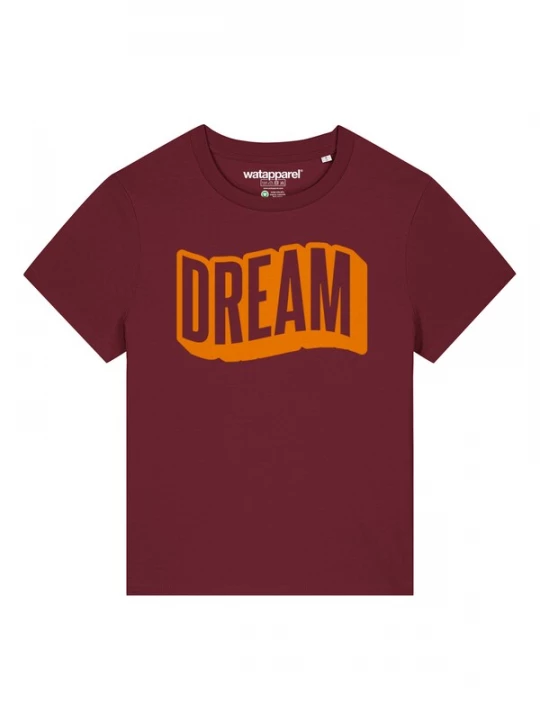 Foto van product Watapparel Shirt 'Dream' neonoranje / bordeaux