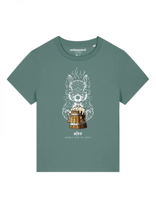 Foto van product Watapparel Shirt 'Eichhörnchen' bruin / grijs / groen / wit