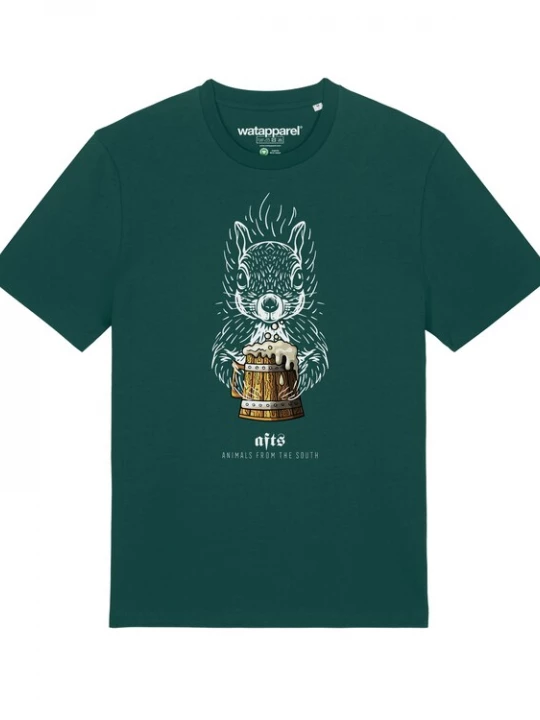 Foto van product Watapparel Shirt ' Eichhörnchen ' donkergroen / gemengde kleuren