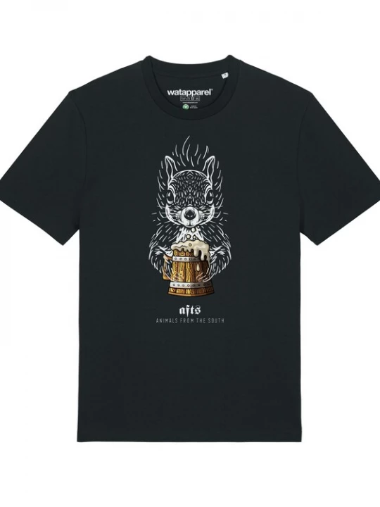Foto van product Watapparel Shirt 'Eichhörnchen' gemengde kleuren / zwart