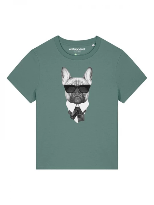 Foto van product Watapparel Shirt 'Ein fescher Hund' kaki / gemengde kleuren