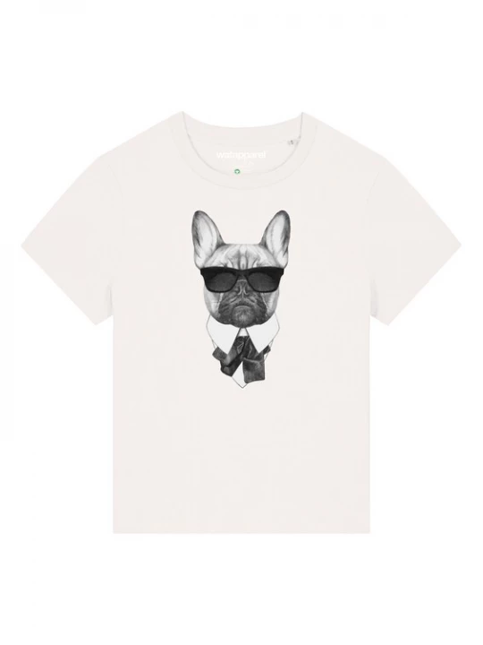 Foto van product Watapparel Shirt 'Ein fescher Hund' zwart / wit