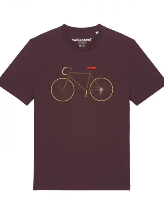 Foto van product Watapparel Shirt ' Fahrrad ' gemengde kleuren / donkerrood