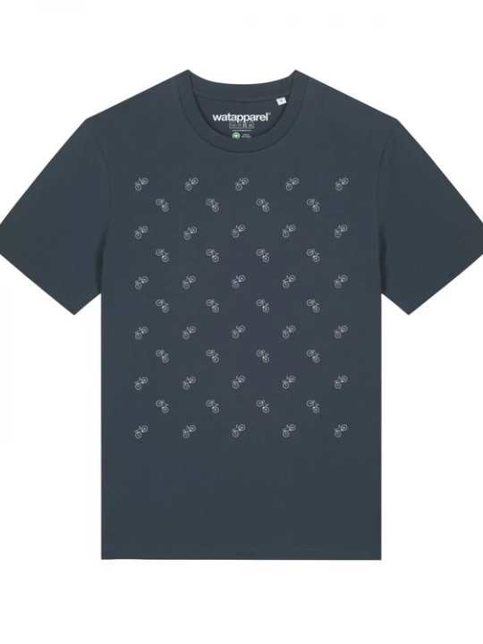 Foto van product Watapparel Shirt ' Fahrräder ' antraciet / wit