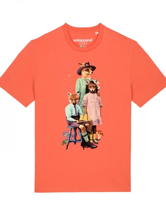 Foto van product Watapparel Shirt 'Fancy Fox' gemengde kleuren / oranje