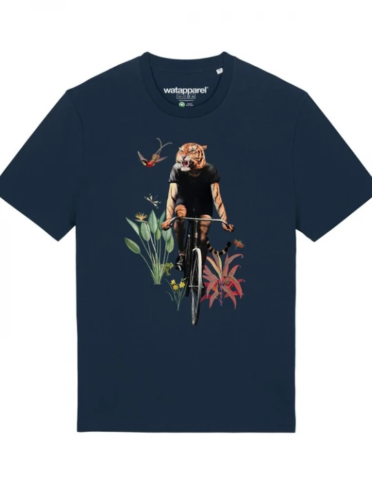 Foto van product Watapparel Shirt 'Fancy Tiger' donkerblauw / gemengde kleuren