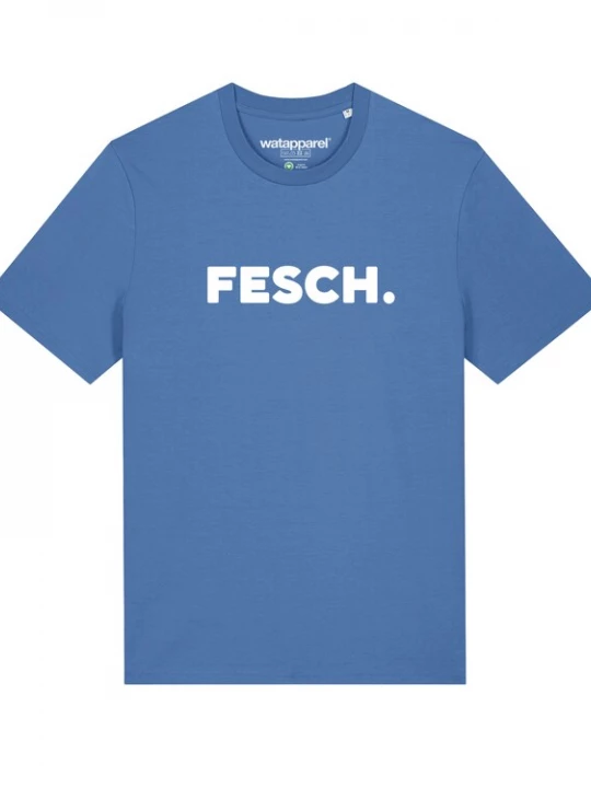 Foto van product Watapparel Shirt ' Fesch ' lichtblauw / wit
