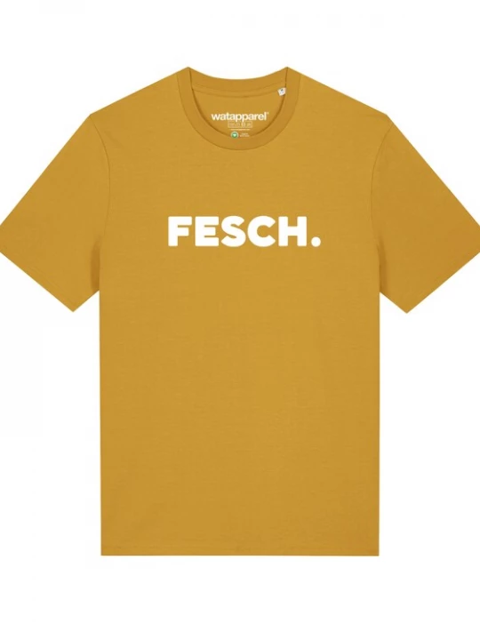 Foto van product Watapparel Shirt ' Fesch ' oker / wit