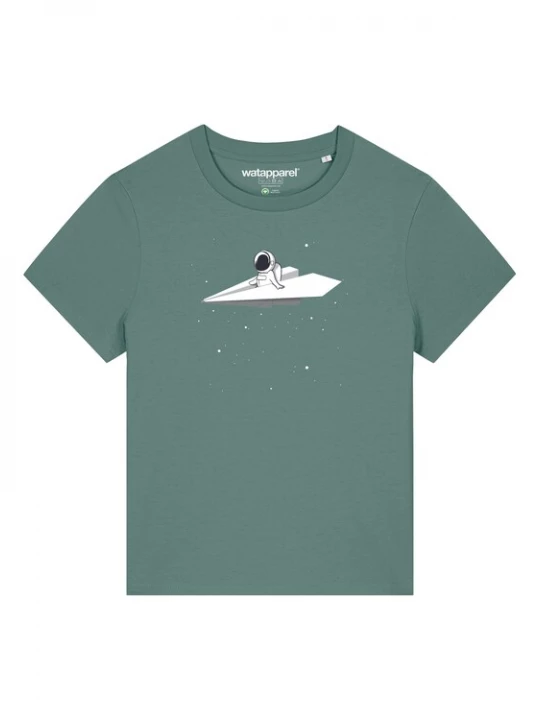 Foto van product Watapparel Shirt ' Fly me to the moon ' blauw / gemengde kleuren