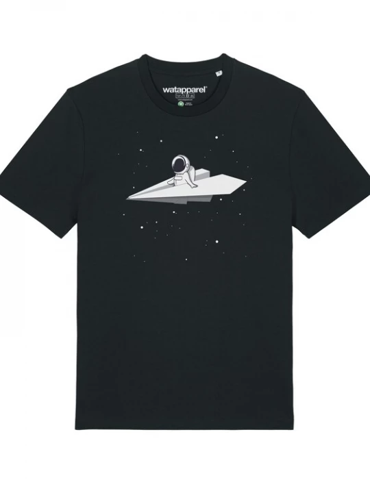 Foto van product Watapparel Shirt 'Fly me to the moon' gemengde kleuren / zwart