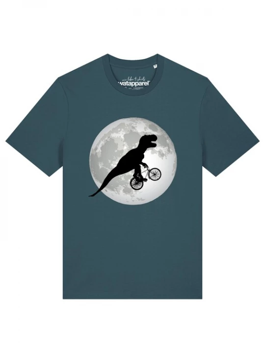 Foto van product Watapparel Shirt 'Flying TRex' petrol