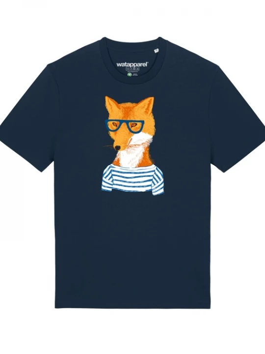 Foto van product Watapparel Shirt ' Fuchs ' donkerblauw / gemengde kleuren