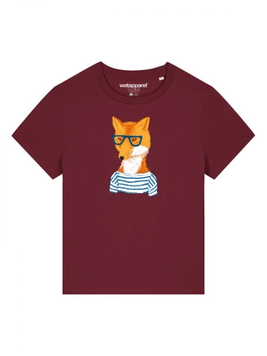 Foto van product Watapparel Shirt ' Fuchs ' gemengde kleuren / bordeaux