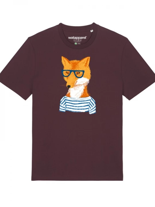 Foto van product Watapparel Shirt ' Fuchs ' gemengde kleuren / donkerrood