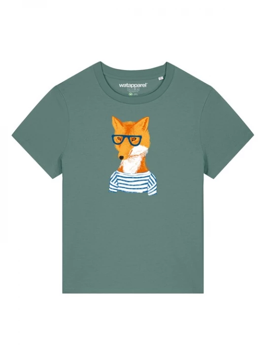 Foto van product Watapparel Shirt 'Fuchs' groen