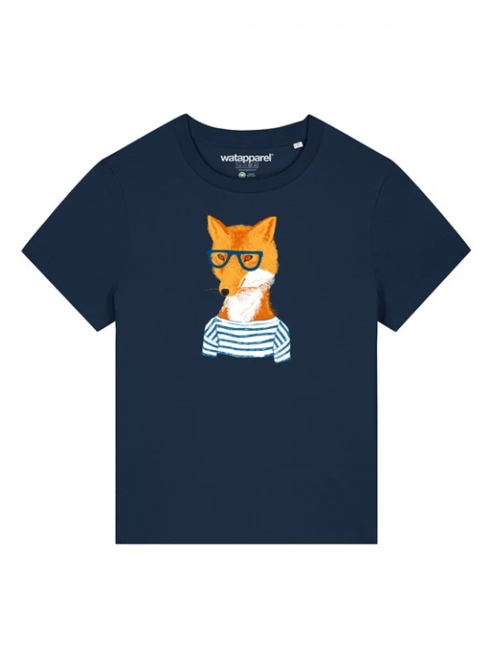 Foto van product Watapparel Shirt ' Fuchs ' navy / gemengde kleuren