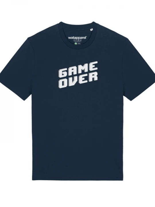 Foto van product Watapparel Shirt 'Game Over' navy / wit