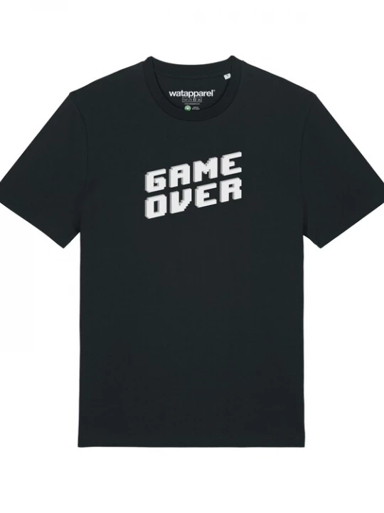 Foto van product Watapparel Shirt 'Game Over' zwart
