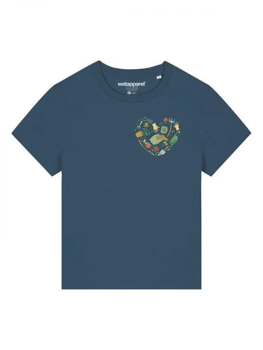Foto van product Watapparel Shirt 'Gartenliebe' petrol / gemengde kleuren
