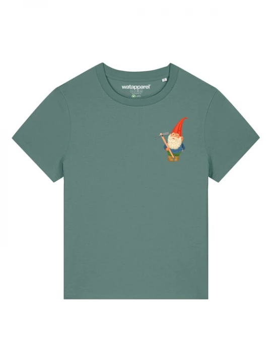 Foto van product Watapparel Shirt ' Gartenzwerg ' groen / gemengde kleuren