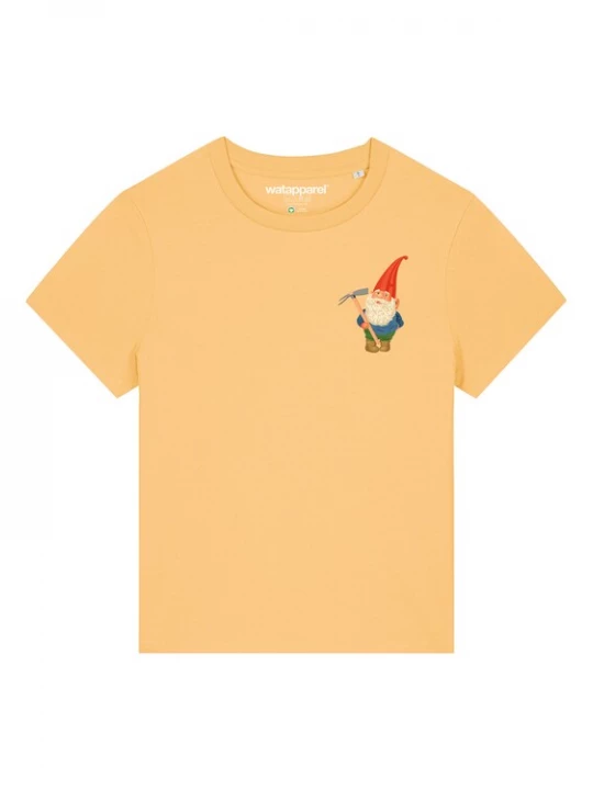 Foto van product Watapparel Shirt 'Gartenzwerg' lichtbruin / abrikoos / rood / wit