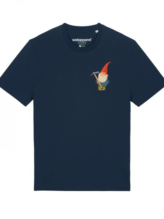 Foto van product Watapparel Shirt 'Gartenzwerg' navy / lichtbruin / rood / wit