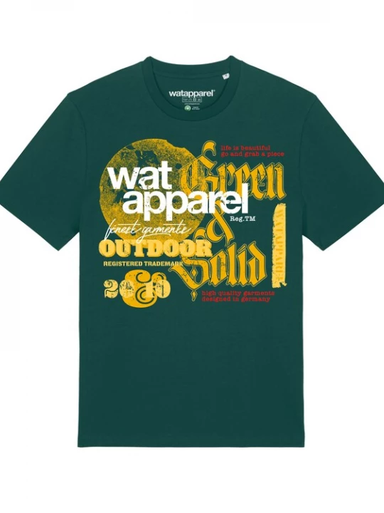 Foto van product Watapparel Shirt geel / donkergroen / bloedrood / wit