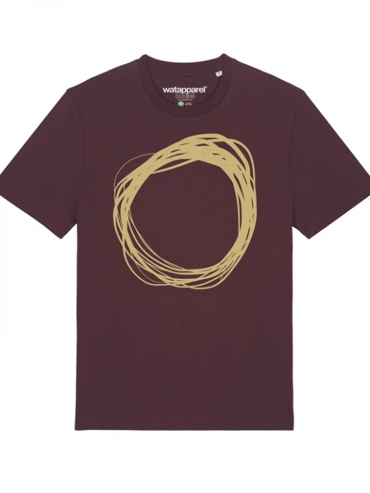 Foto van product Watapparel Shirt geel / donkerrood