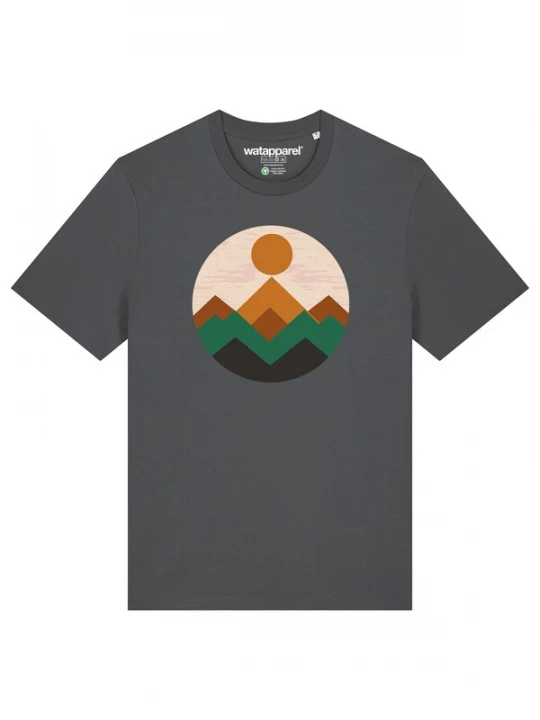 Foto van product Watapparel Shirt 'Geometric Landscape 2' antraciet / gemengde kleuren