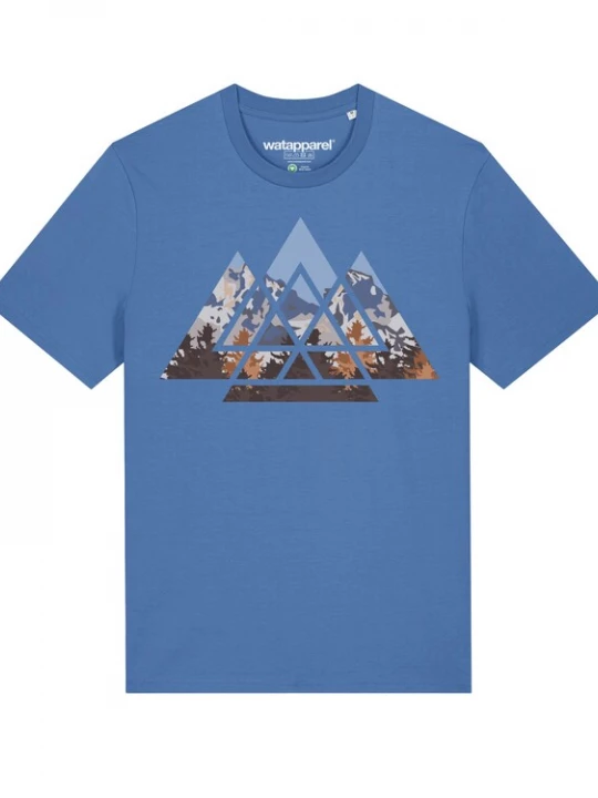 Foto van product Watapparel Shirt 'Geometric Landscape' blauw / gemengde kleuren