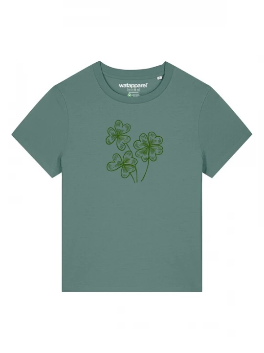 Foto van product Watapparel Shirt 'Glücksklee' groen / grasgroen