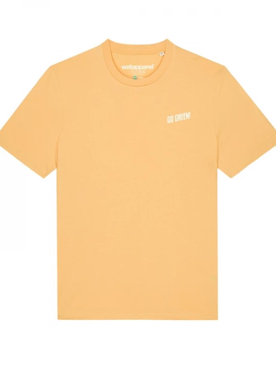 Foto van product Watapparel Shirt 'Go Green' oranje / wit