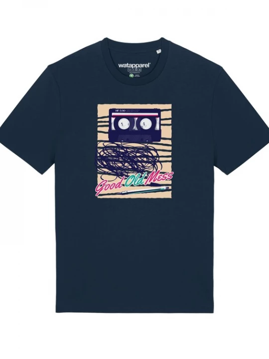 Foto van product Watapparel Shirt ' Good Old Mess ' donkerblauw / gemengde kleuren