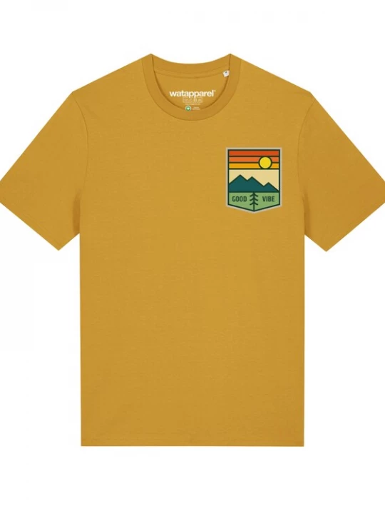 Foto van product Watapparel Shirt 'Good Vibe' curry / gemengde kleuren