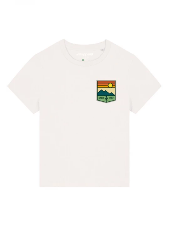 Foto van product Watapparel Shirt 'Good Vibe' gemengde kleuren / wit
