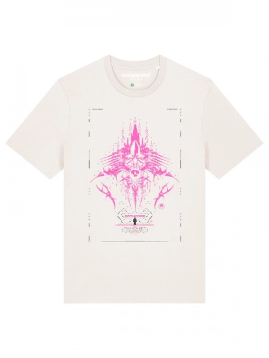 Foto van product Watapparel Shirt 'Goth Mystic' pink / zwart / wit
