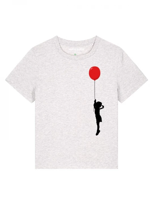 Foto van product Watapparel Shirt grijs gemêleerd / rood / zwart