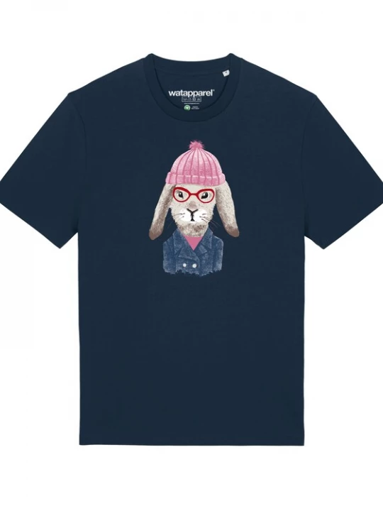 Foto van product Watapparel Shirt 'Hase' donkerblauw / gemengde kleuren