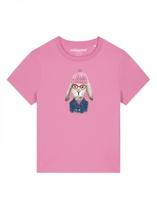 Foto van product Watapparel Shirt ' Hase ' gemengde kleuren / rosa