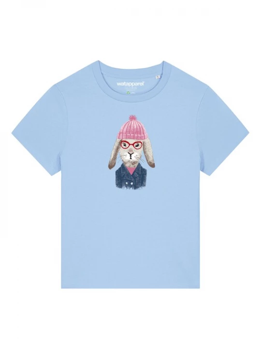 Foto van product Watapparel Shirt 'Hase' lichtblauw / gemengde kleuren