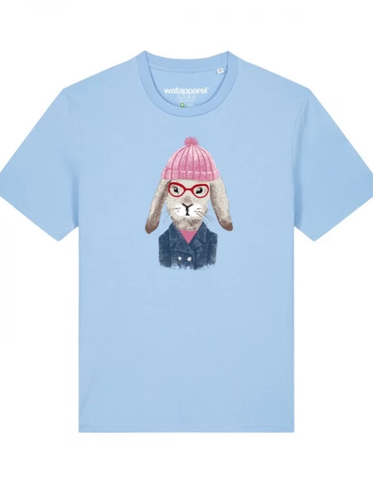 Foto van product Watapparel Shirt 'Hase' lichtblauw / gemengde kleuren