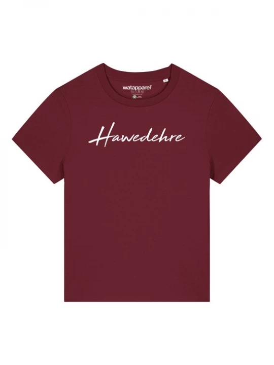 Foto van product Watapparel Shirt ' Hawedehre ' bordeaux / wit
